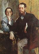 Edgar Degas The Duke and Duchess Morbilli Spain oil painting reproduction